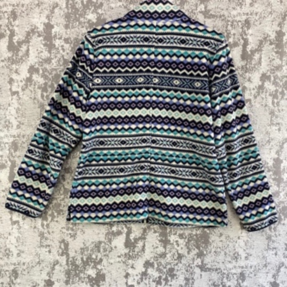 Talbots Multicolor Patterned Pea Coat - image 2